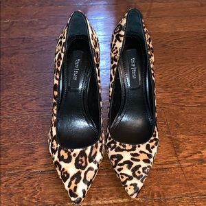 WHBM leopard Olivia heels